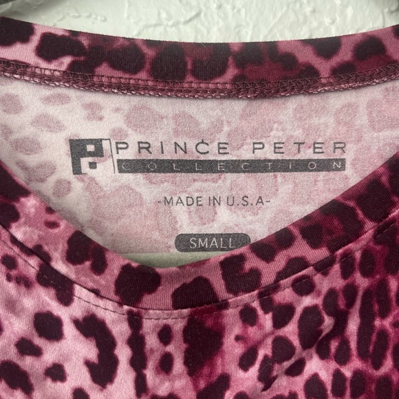 Prince Peter Collection - Cheetah Print Tee Plum - Small - Soft - Picture 2 of 6